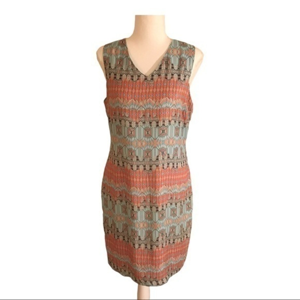 lavand sleeveless geometric dress size 8